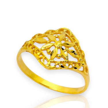 Gold Leaves Ring for Ladies